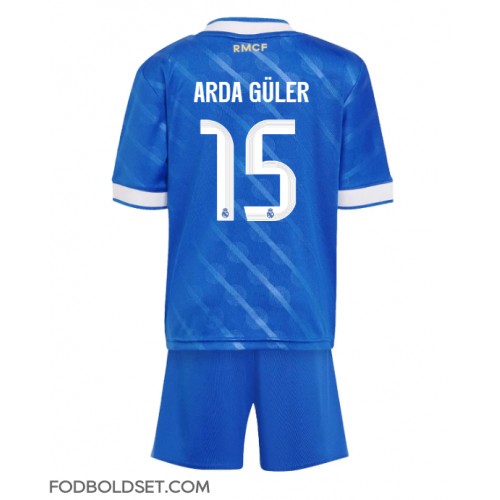 Real Madrid Arda Guler #15 Tredje trøje Børn 2025-26 Kortærmet (+ Korte bukser)